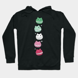 Subtle Abrosexual Pride Flag Cute Cat Kawaii Macaron Hoodie